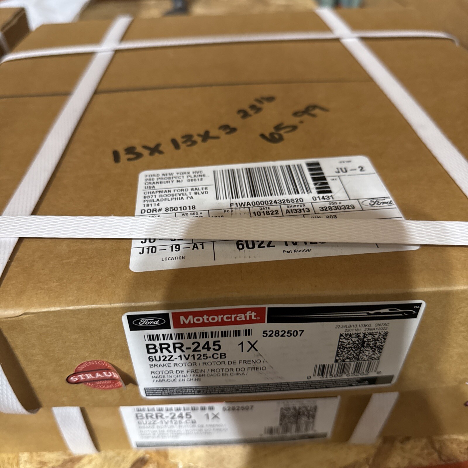 NEW 06-10 Ford Explorer Mountaineer Front Disc Brake Rotor 6U2Z-1V125-CB AKF0924