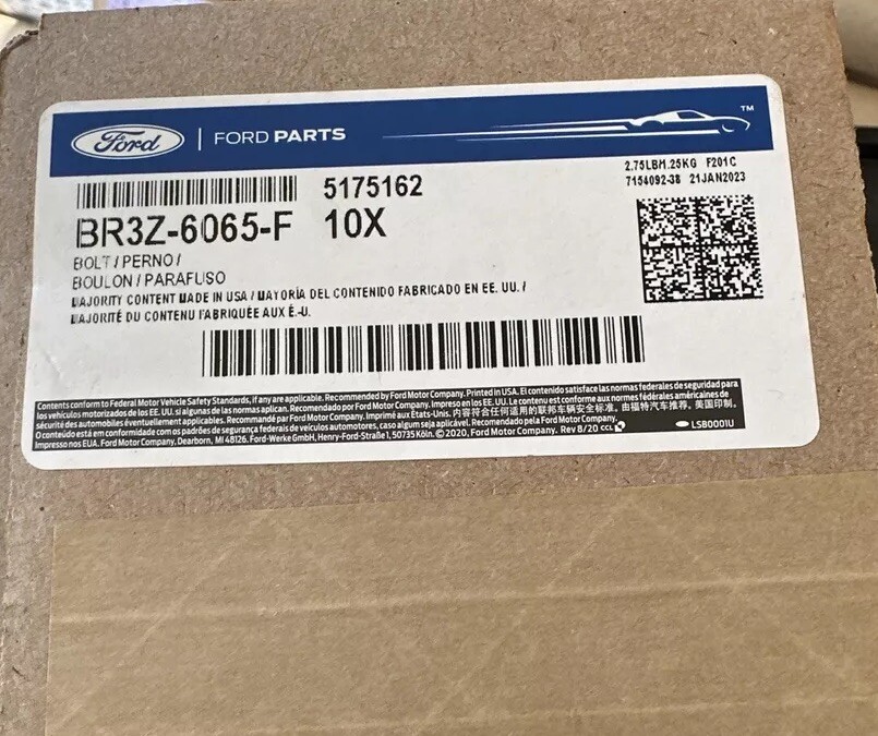 NEW 10 PACK Engine Cylinder Head Bolt. Hex Head Bolt - M11 X 130mm (BR3Z-6065-F)