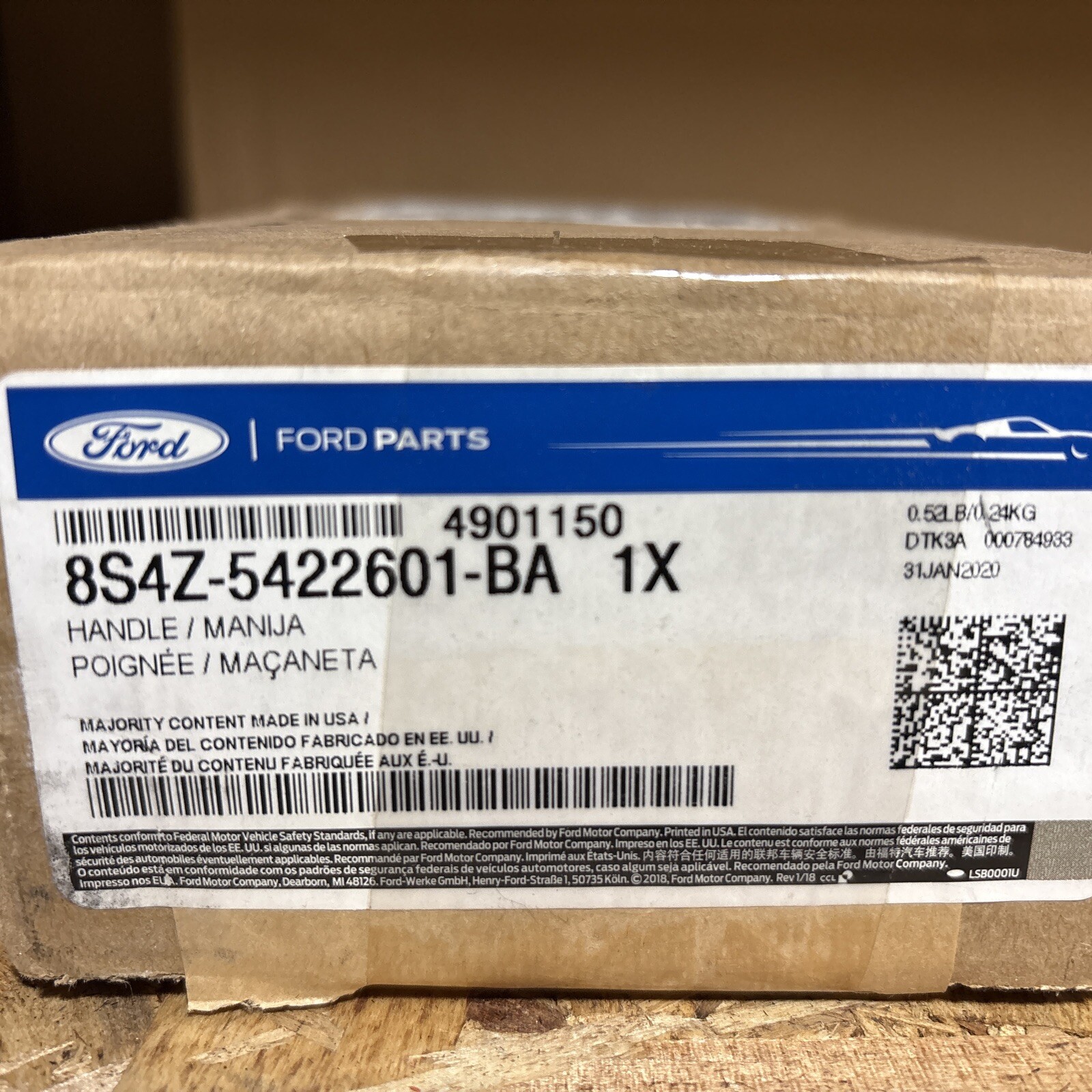 NEW OEM Ford Front Left Interior Door Handle Gray 8S4Z-5422601-BA Focus 08-11 - Image 3