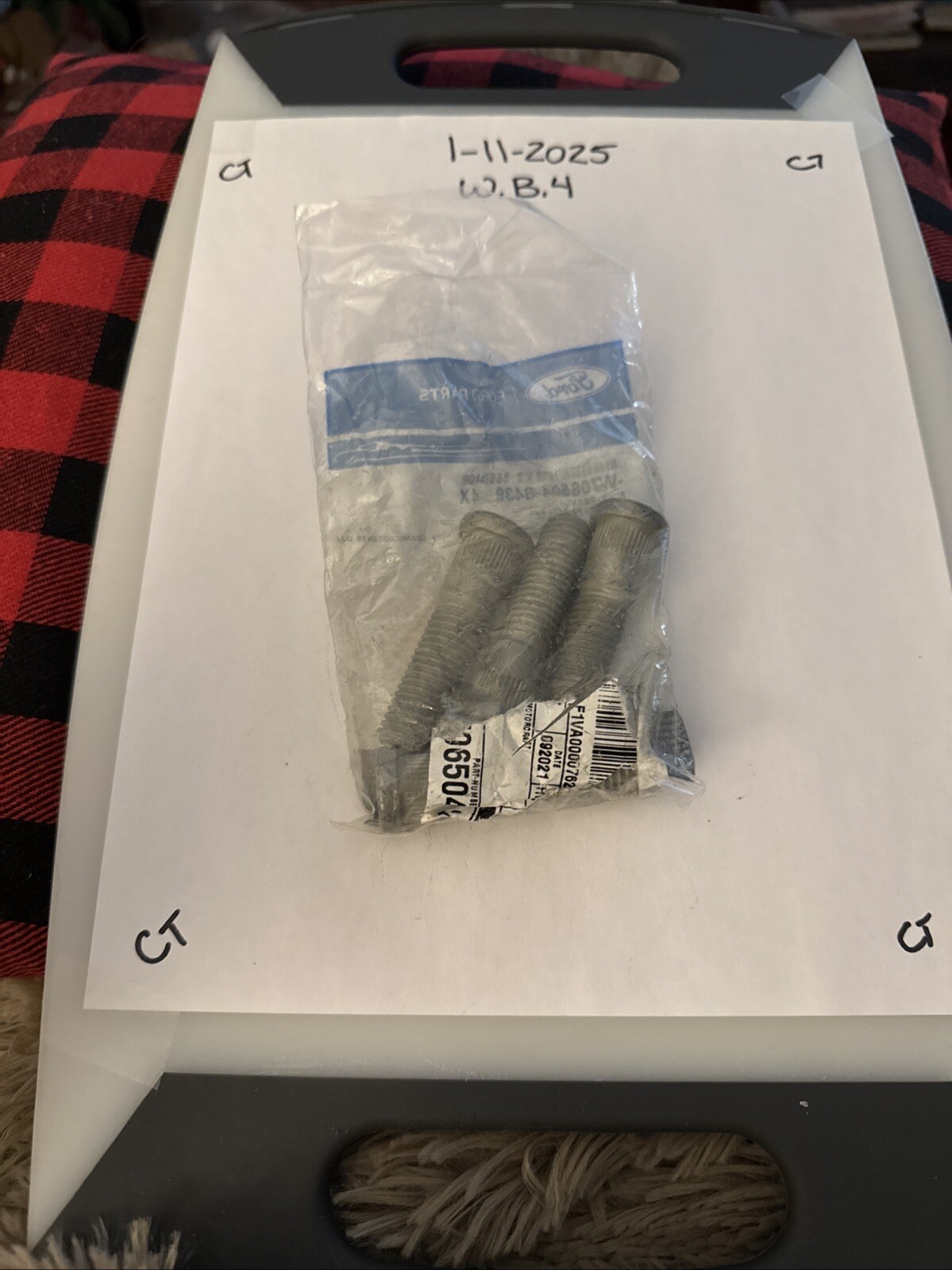 NEW (Pack of 4) OEM Genuine Ford W706504-S439 Bolt - Image 3