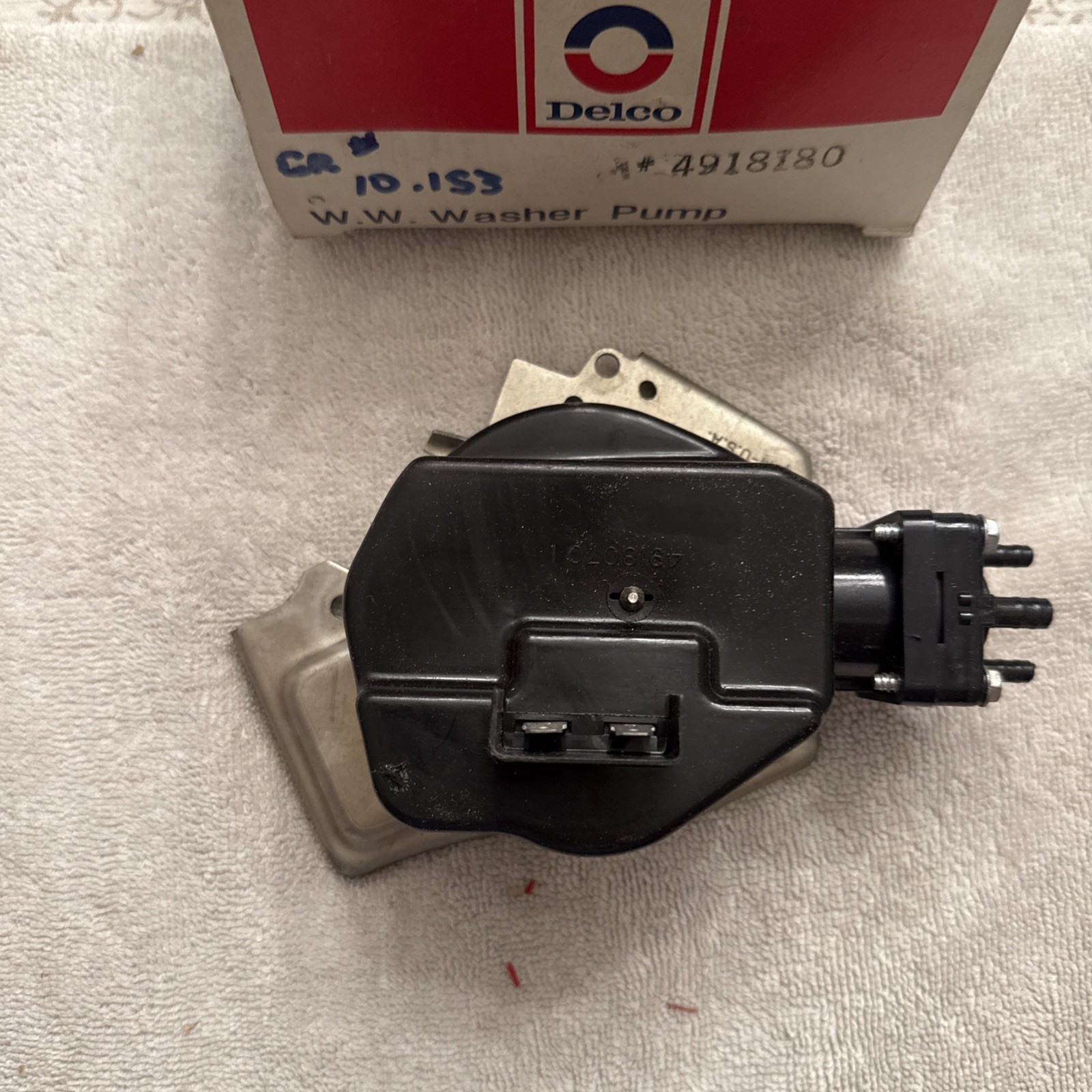 NOS 1968-73 Chevy Olds GTO DELCO Windshield Wiper Washer Pump GM 4918180 4918070 - Image 3