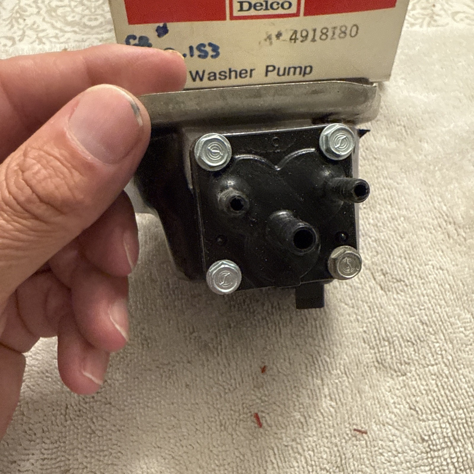 NOS 1968-73 Chevy Olds GTO DELCO Windshield Wiper Washer Pump GM 4918180 4918070 - Image 6