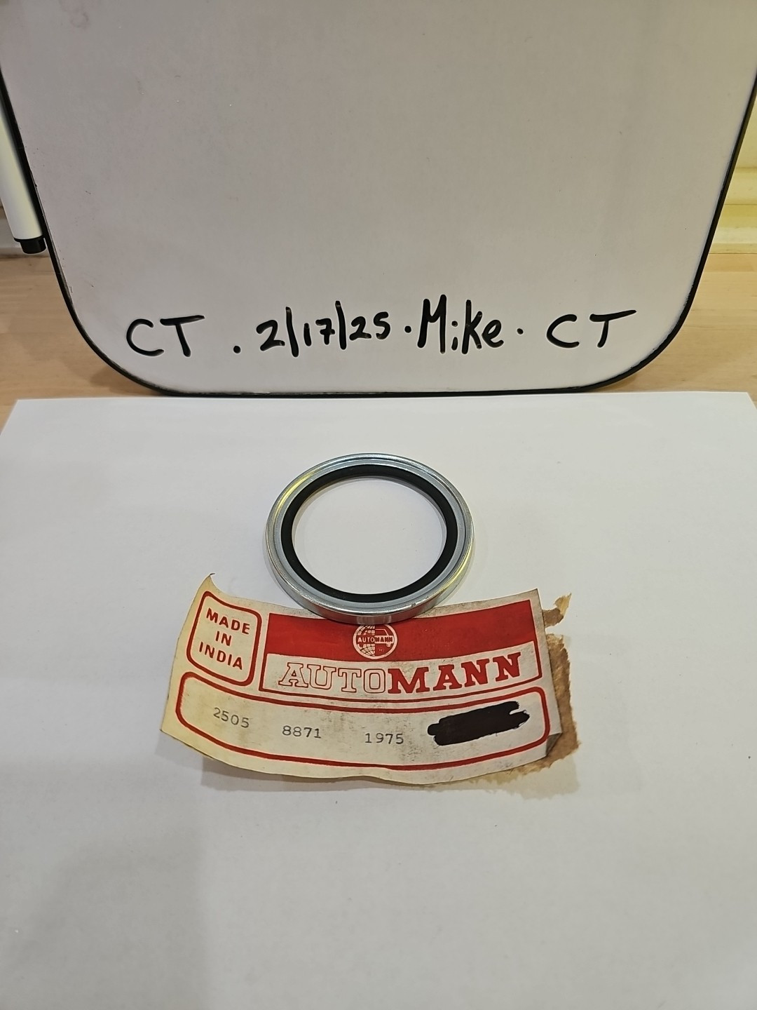 NOS AutoMann Grease Cap/Seal 2505 8871 1975 *Sold Individually - Image 3