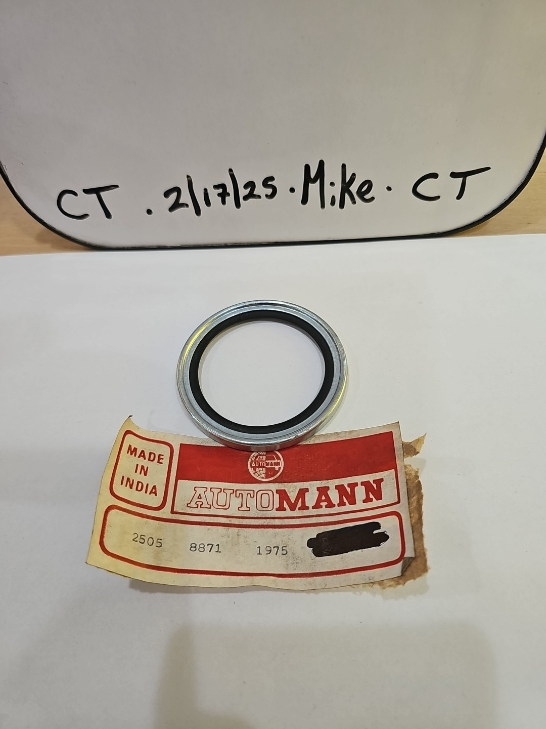 NOS AutoMann Grease Cap/Seal 2505 8871 1975 *Sold Individually - Image 4