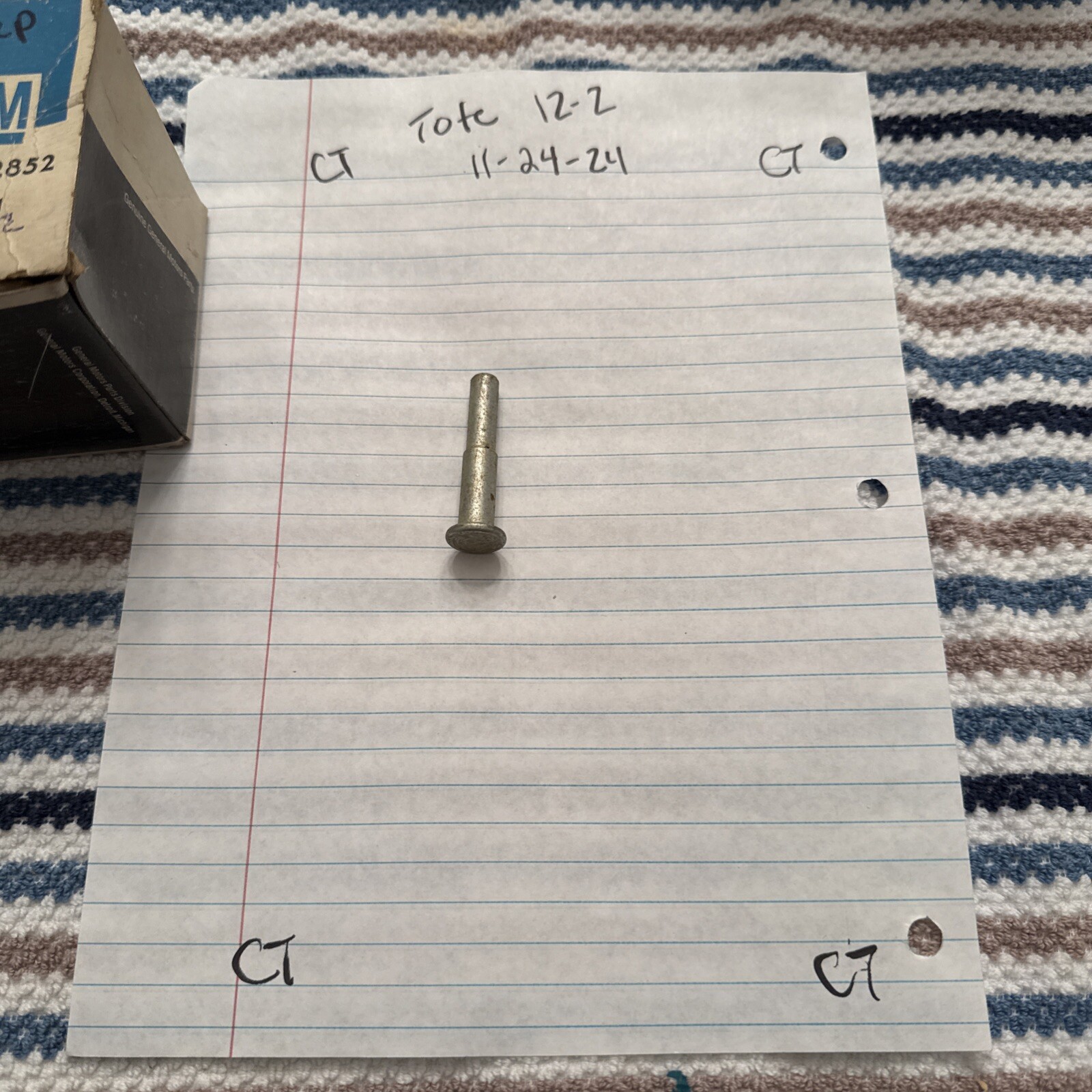 NOS GM 1964-1968 Chevrolet Buick Oldsmobile Tail Gate Hinge Pin (1) Only 5712852