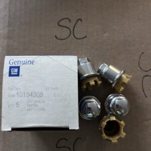 NOS Genuine GM Wheel Lug Nut Cap 10194308 *QTY 5*