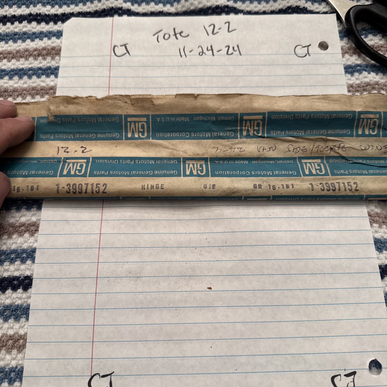 NOS Gm 1971-1977 CHEVY+GMC 1/2+3/4+1 TON VAN WINDOW HINGES 7764031 3997152