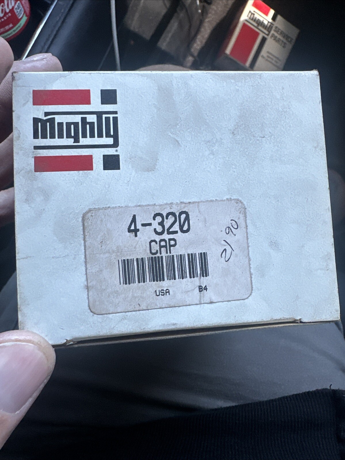 N.O.S. Mighty 4-320 Ignition Distributor Cap, Ford 8 Cyl. engine 1974-1976