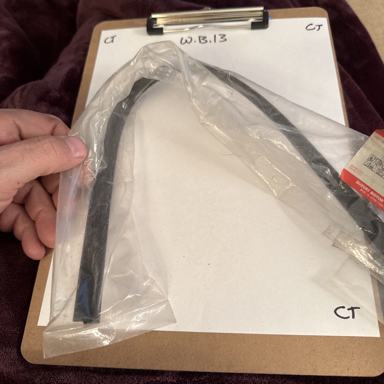 NOS OEM Suzuki Side Bag Trim Cushion GV1400 Cavalcade 1986-88 95523-24A02 - Image 4