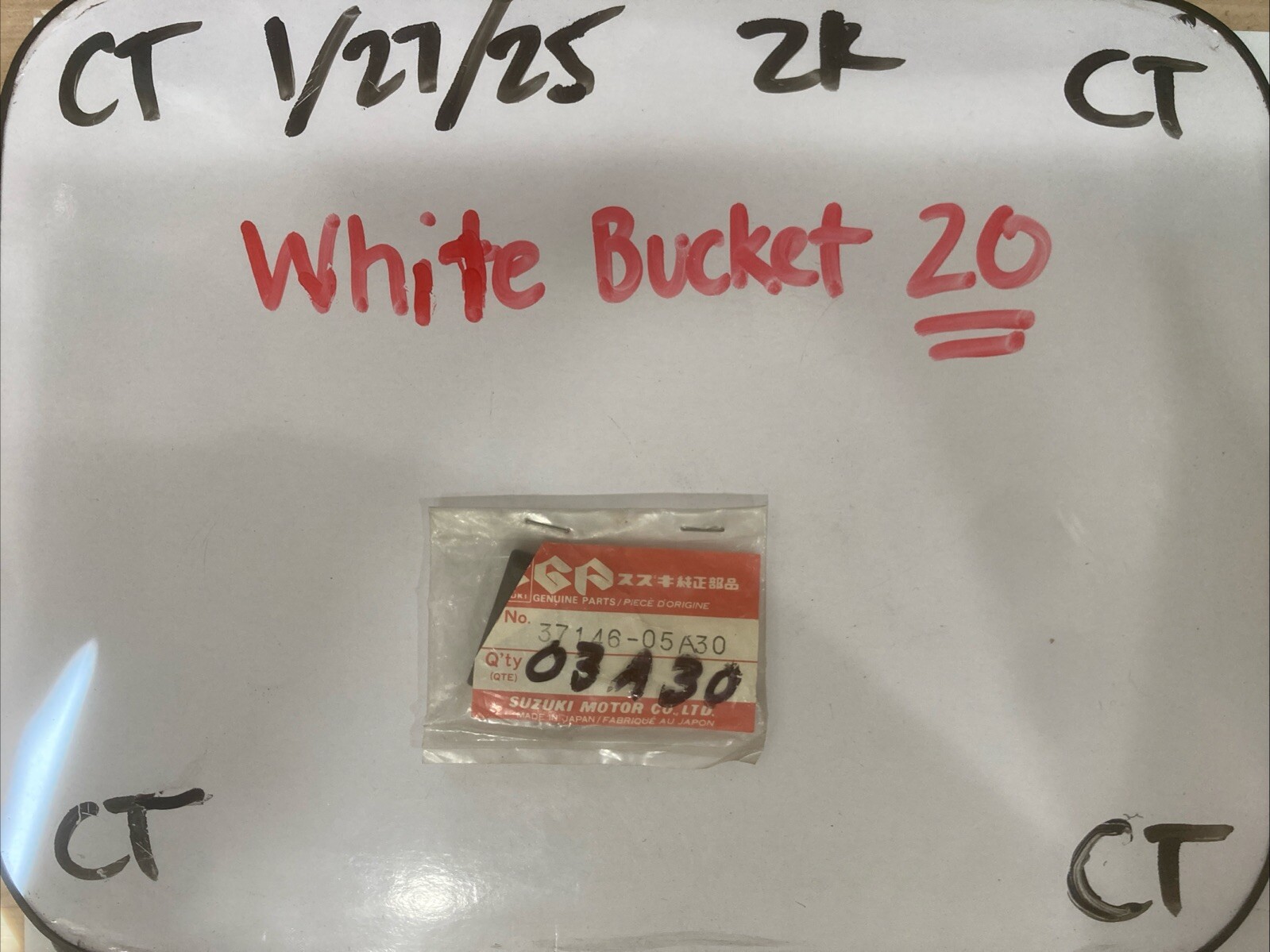 NOS Suzuki OEM Type F Blank Key 85 DR250/GV700 95 DR350 37146-03A30