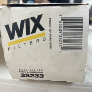 NOS WIX In-Line Fuel Filter 33233.