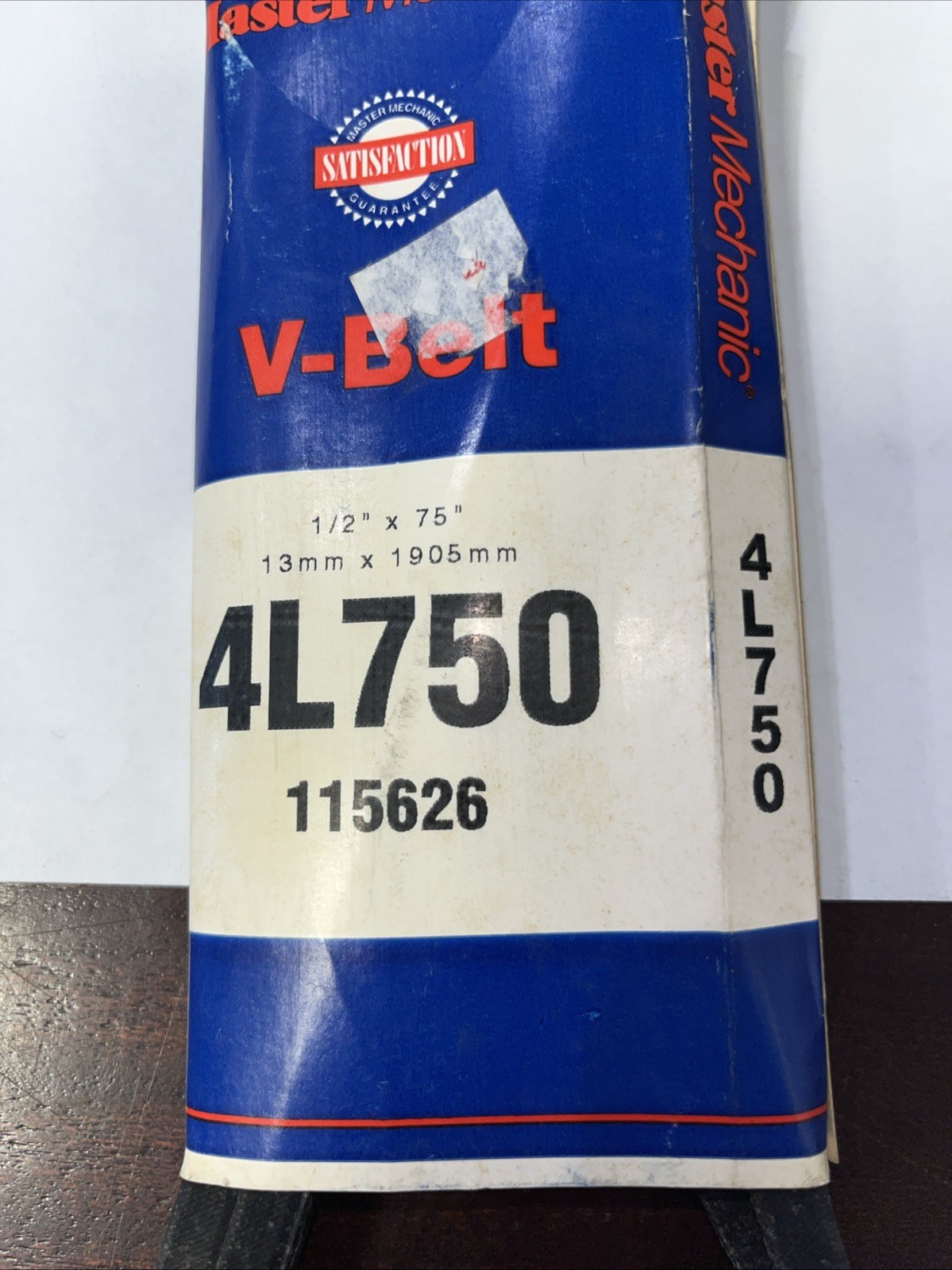 New Master Mechanic 4L750 Replacement Belt 1/2" x 75" V Belt 115626 - Image 3