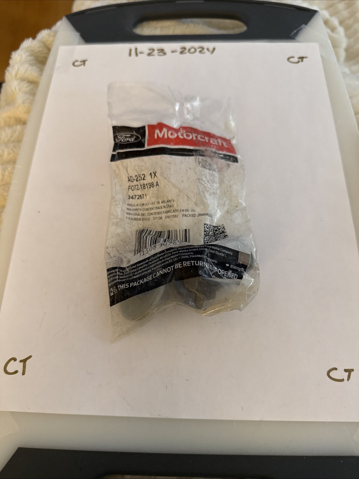 New Motorcraft Front Shock/Strut Mount Insulator AD-252