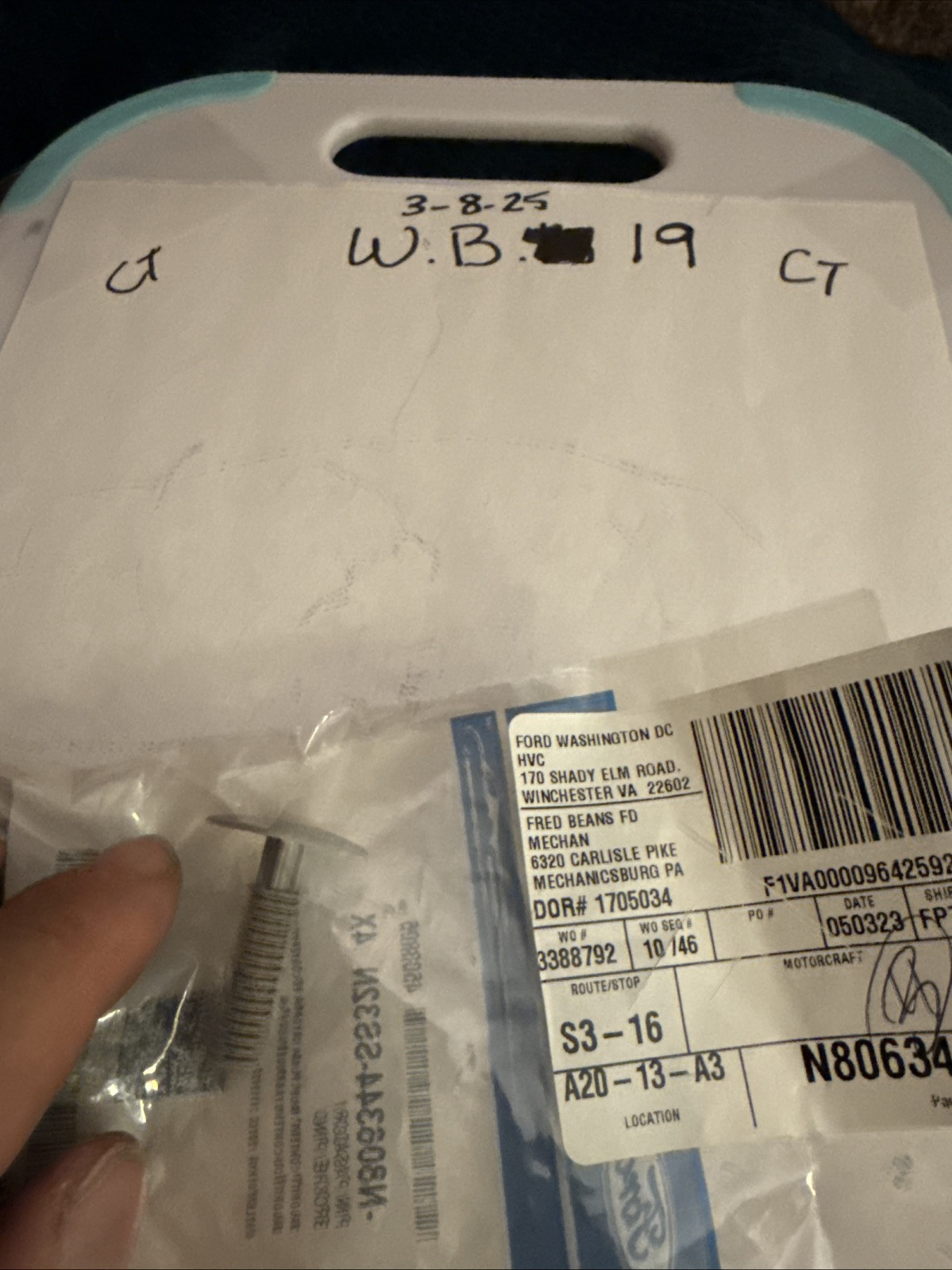 New OEM Ford N806344-SS32N, 4503805 (1) Locking Pin NOS Sold Individually - Image 3