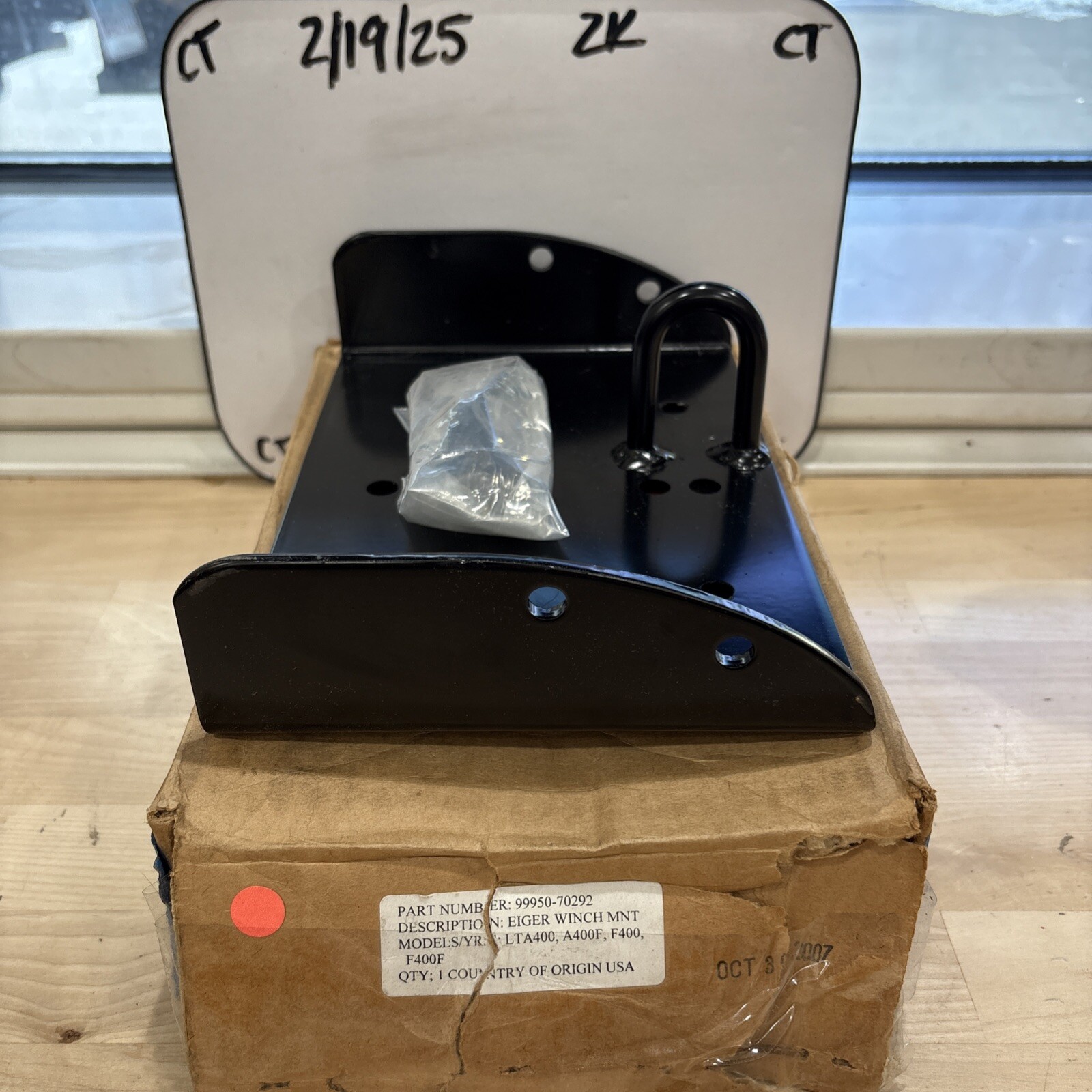 New OEM Suzuki 99950-70292 Eiger Winch Mount Kit NOS