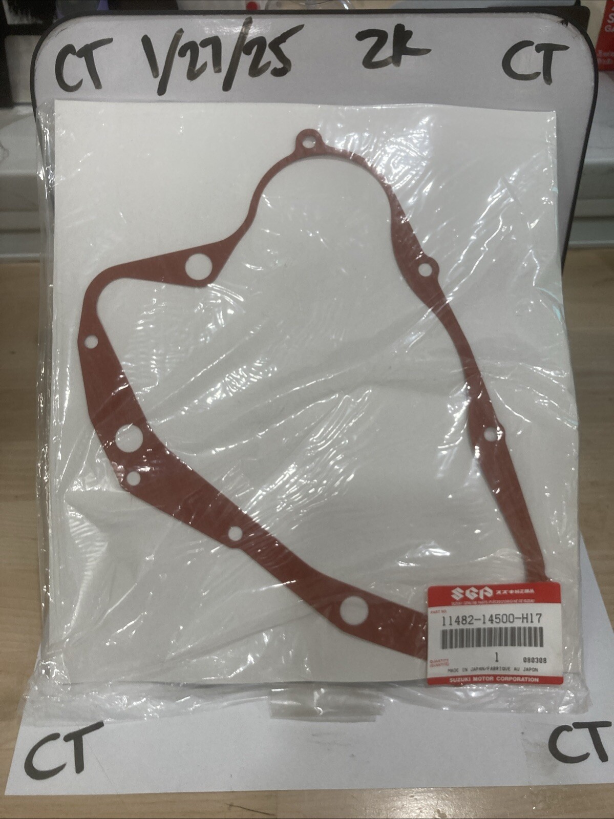 New Suzuki OEM Clutch Cover Gasket 11482-14500-H17