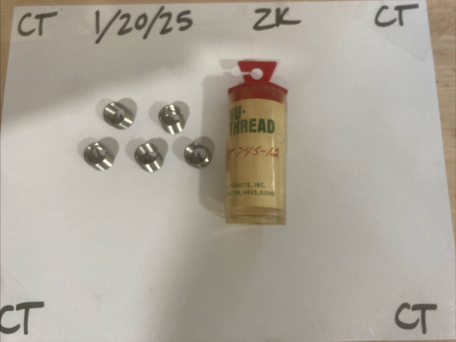 Nu-Thread T745-12 (5 Pieces In Pack) Rethreading File for Hydraulic Fittings