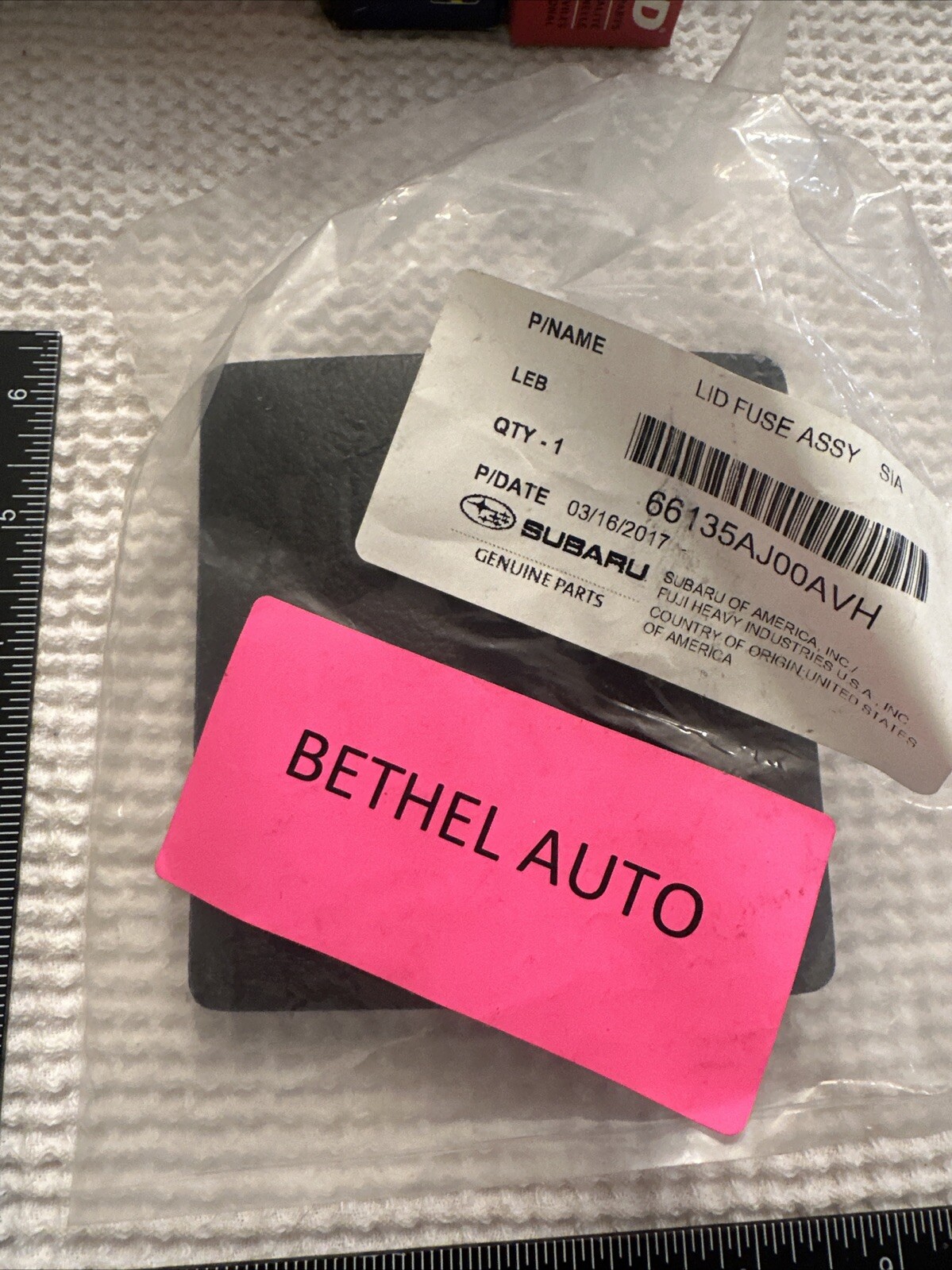 OEM 2010-12 Subaru Dash Fuse Box Door Lid NEW 66135AJ00AVH