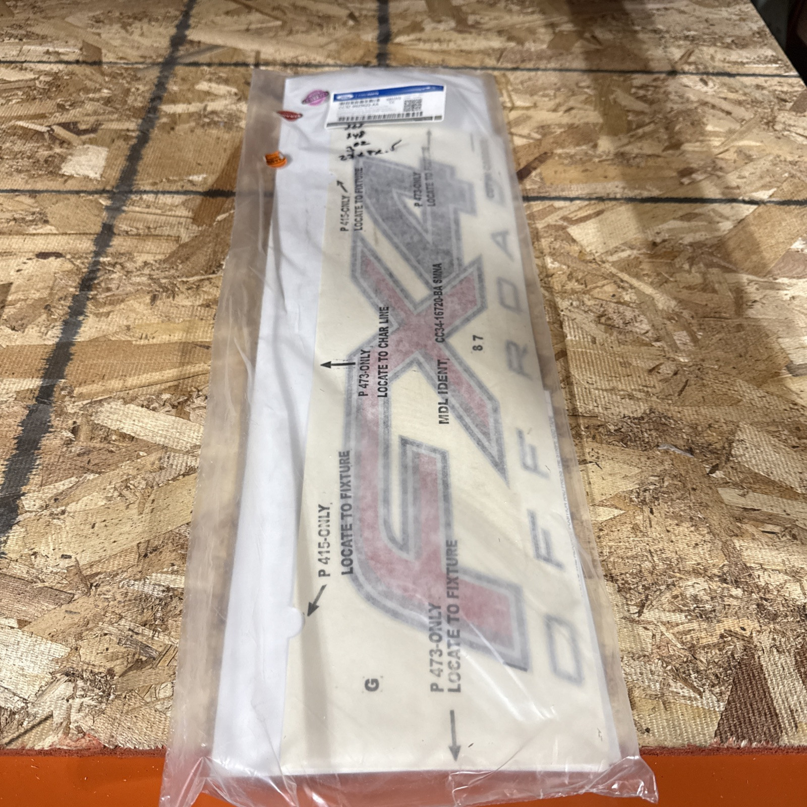 🔥OEM NEW 2012-2016 Ford F-Series FX4 Off Road 4x4 4WD Decal F-150 CC3Z9925622AA - Image 3