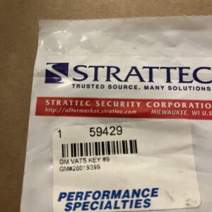 OEM NEW GM Single Sided VATS Chip Key #9 26019399 UNCUT 3.010k Ohms