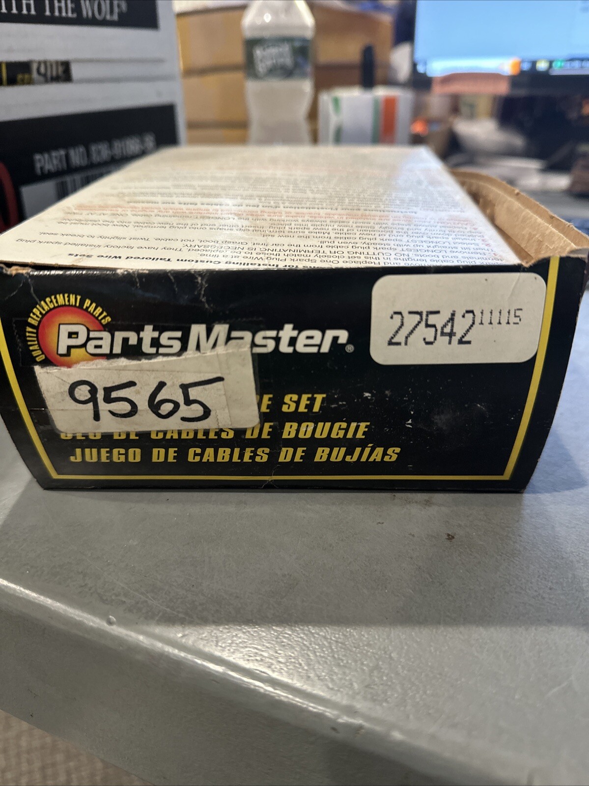 PARTS MASTER SPARK PLUG WIRE SET, UNIVERSAL RESISTOR IGNITION WIRE SET, 27542