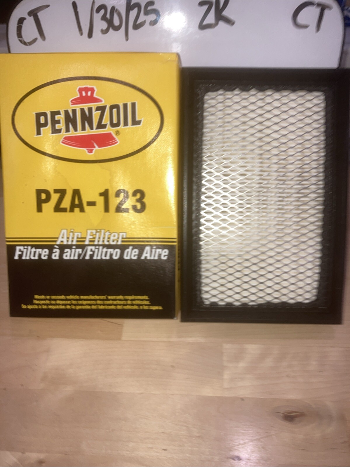 PENNZOIL Air Filter #PZA -123 CHRYSLER DODGE PLYMOUTH ~ (may Have No Box)