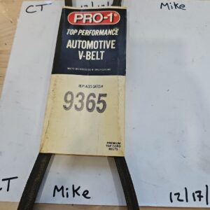 PRO-1 Top Performance Automotive V-Belt Dayco#17365 Gates#9365