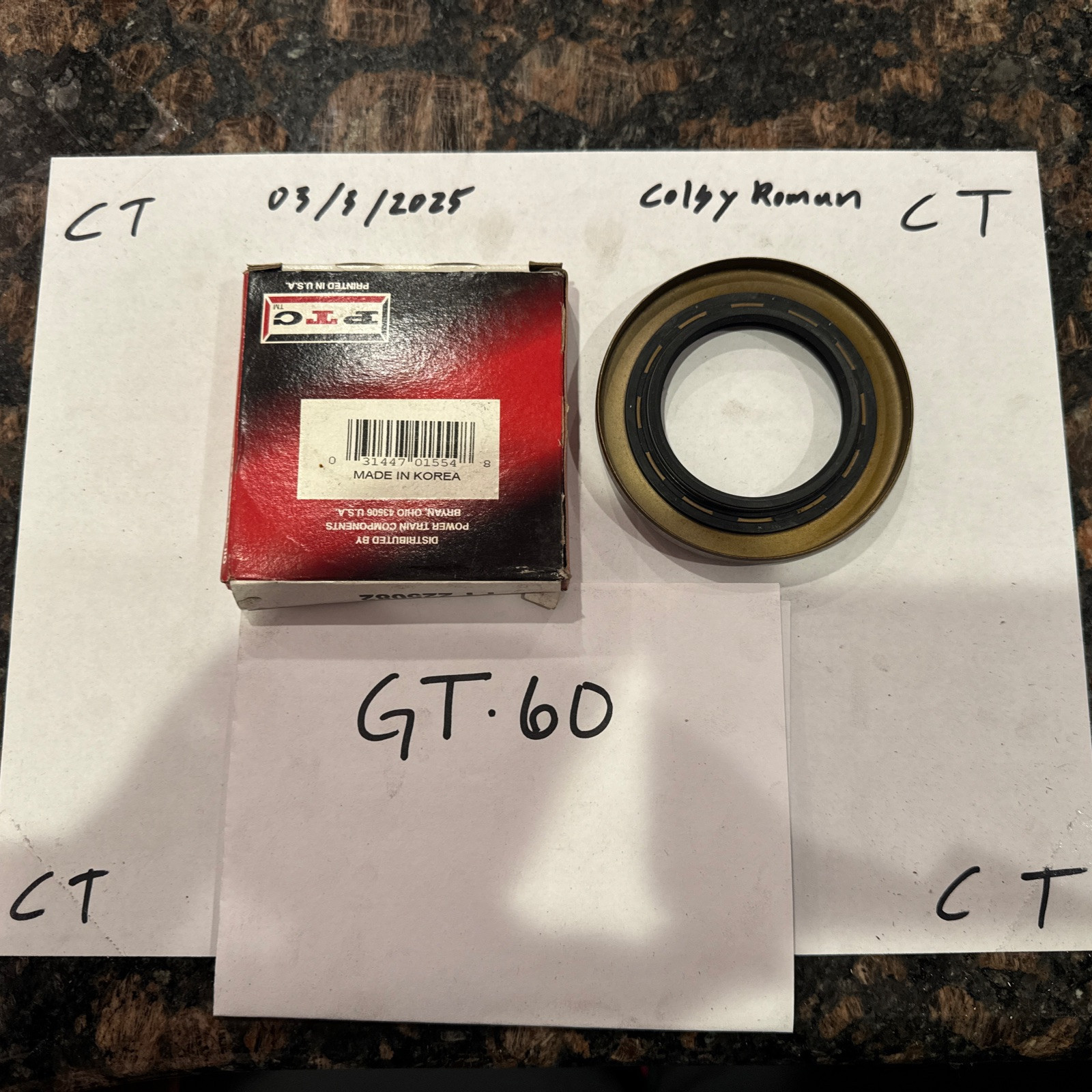 PTC oil and Grease seal Reten PT 225082 - Image 3