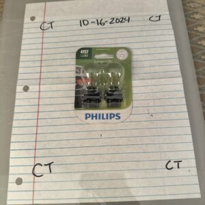 Philips 4157LLB2 Longerlife Turn Signal Lamp Light Bulb 4157 - 2 PACK