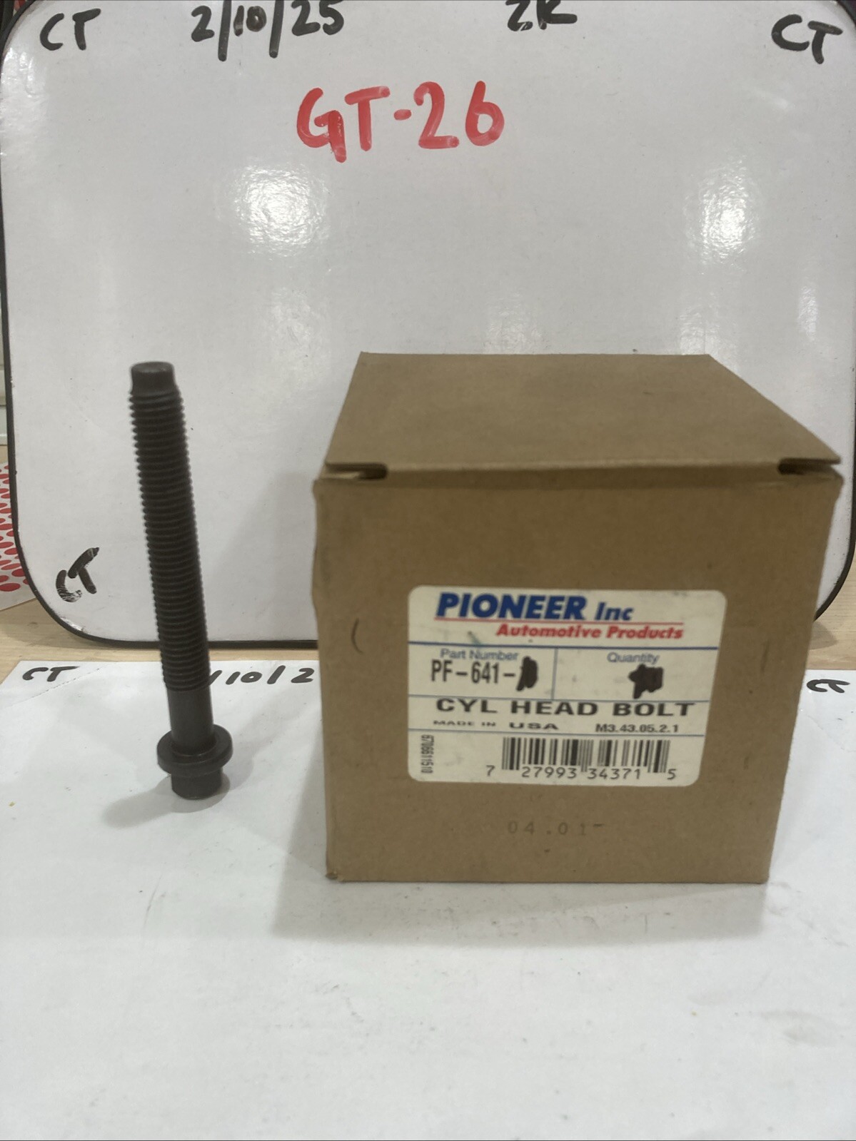 Pioneer Cylinder Head Bolt PF641 Single