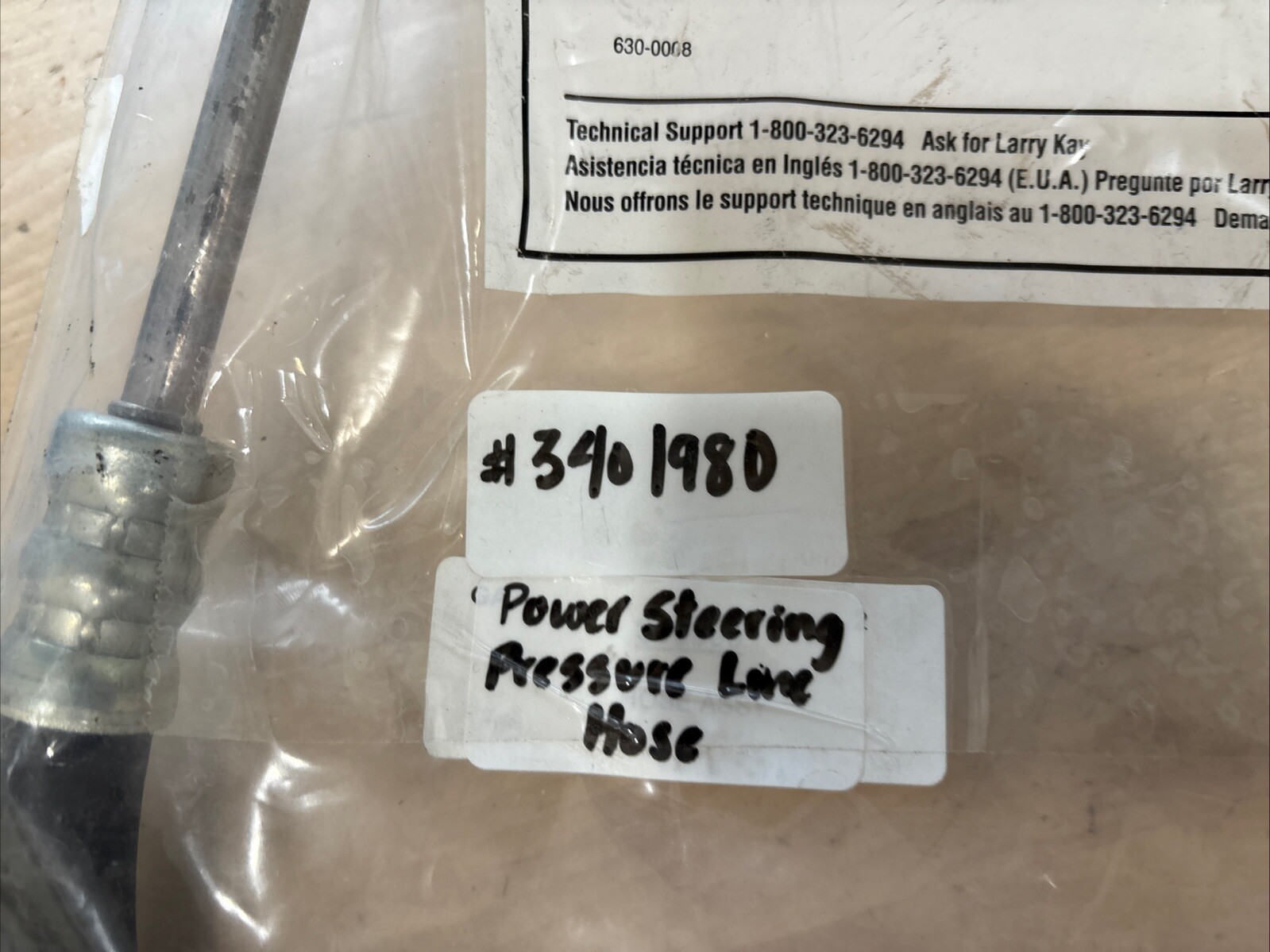 Power Steering Pressure Line Hose 3401980 - Image 3