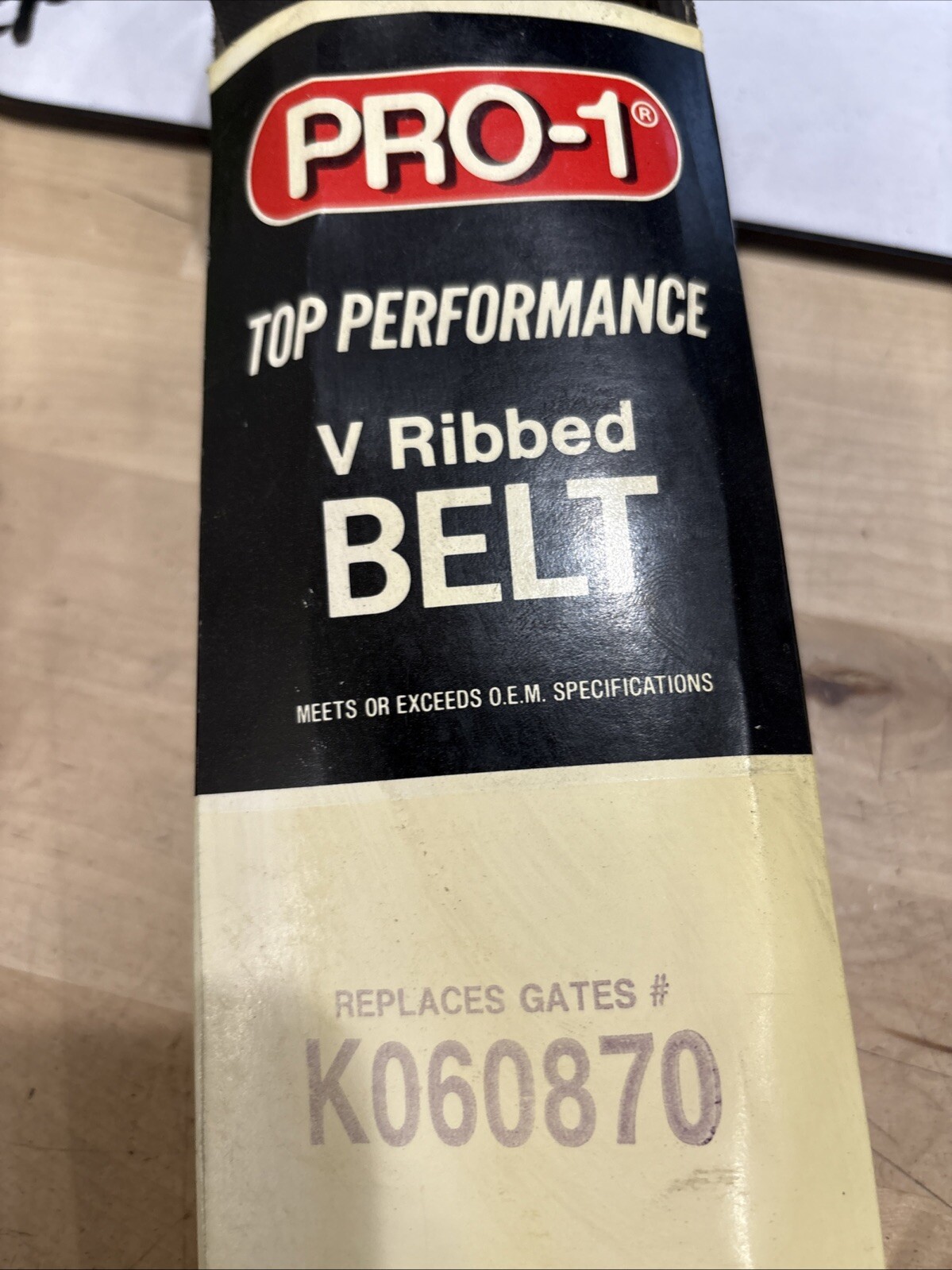 Pro-1 V Ribbed Serpentine Belt Replaces Dayco 5060870 & K060870 - Image 4