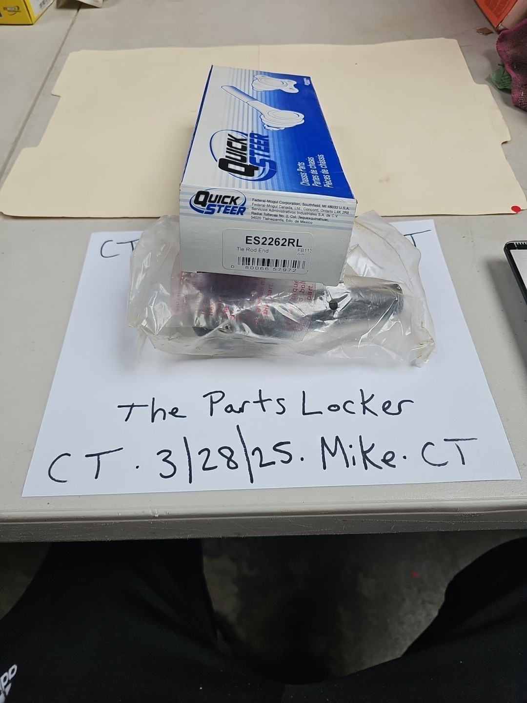 Quick Steer ES2262RL Steering Tie Rod End For 86-97 Ford Aerostar