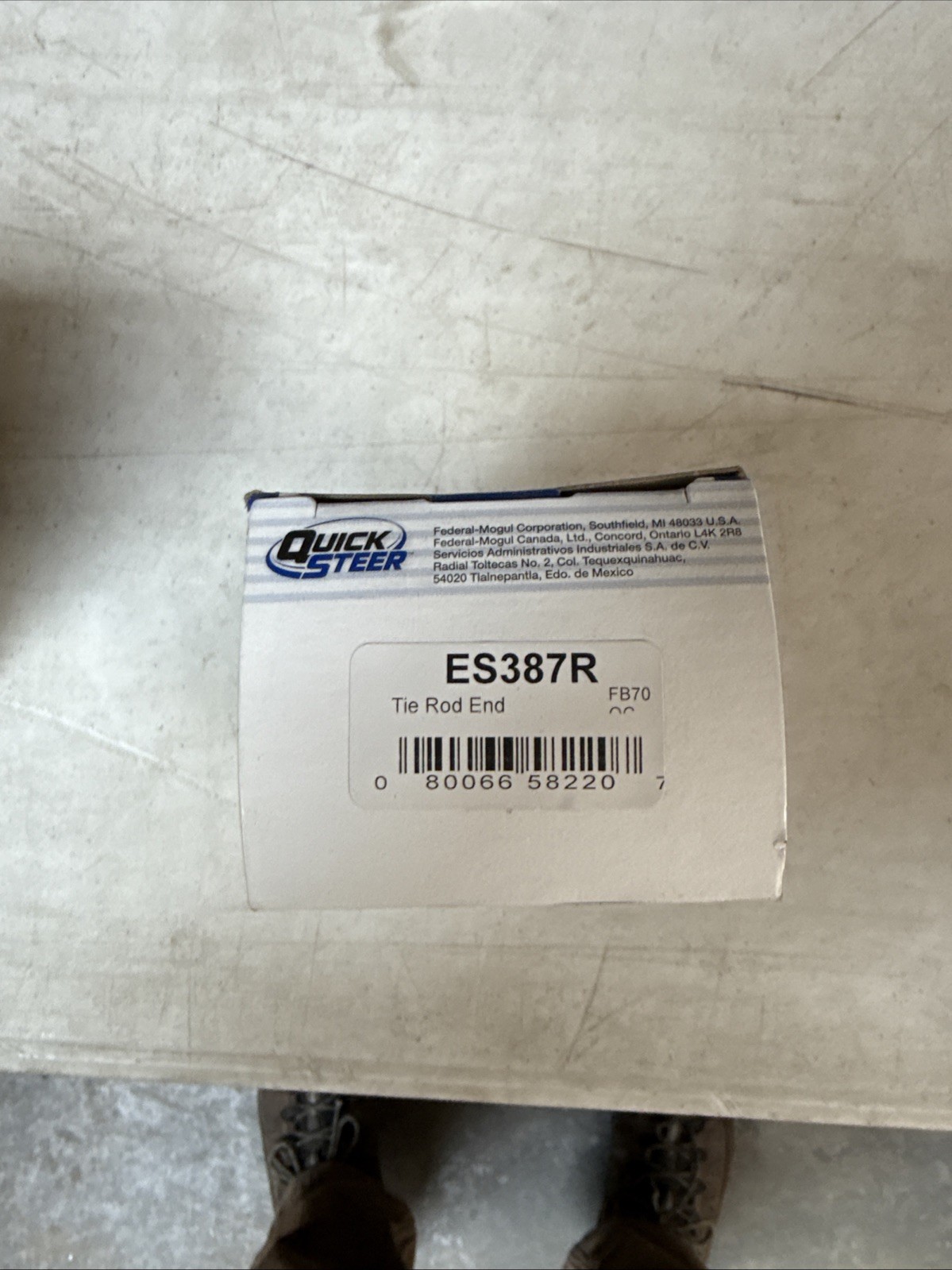 QuickSteer Steering Tie Rod End for Mustang, Cougar, Montego (ES387R)