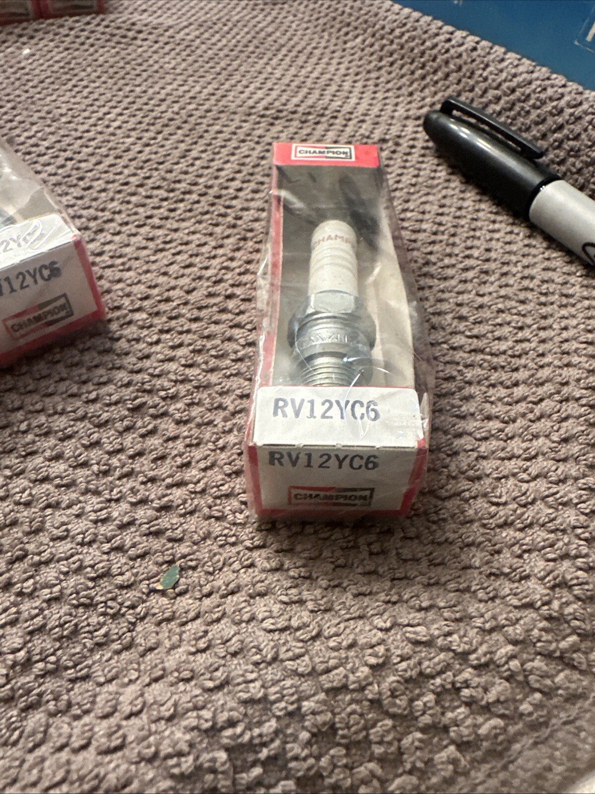 RV12YC6 Champion Copper Plus Resistor Spark Plug Qty 1 Piece