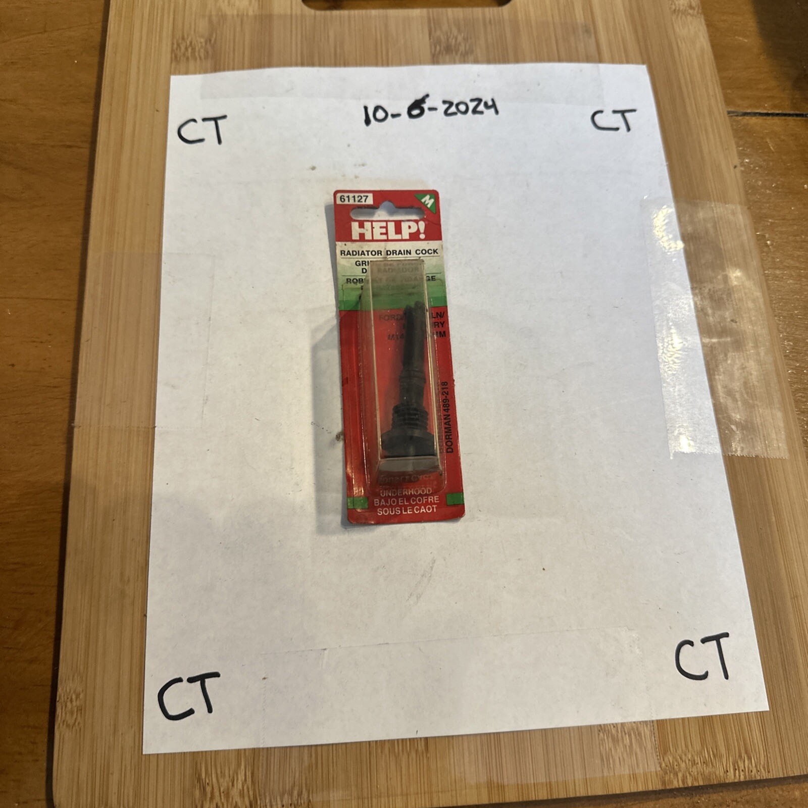 Radiator Drain Petcock Dorman Various GM Models #61127