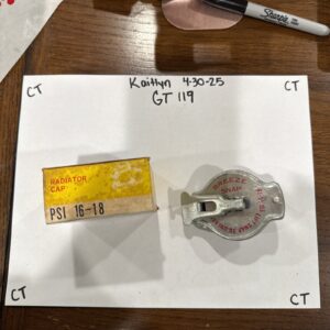 , Radiator cap, PSI, Item:  16-18