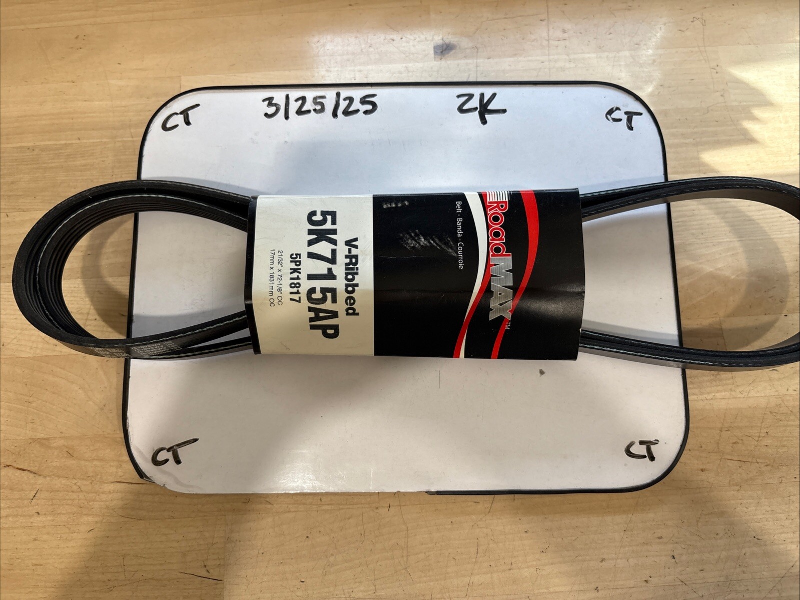 Road MAX Serpentine Belt-Automotive V-Ribbed Belt 5K715AP