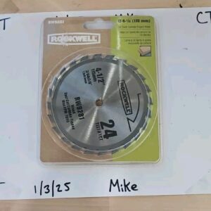 Rockwell RW9281 4 1/2-Inch 24T Carbide Tipped Compact Circular Saw Blade