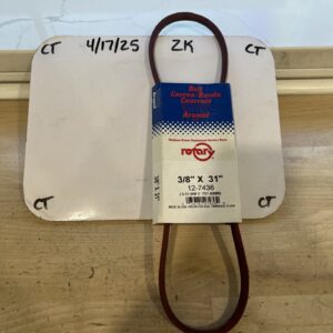 Rotary 12-7436 Outdoor Power Equipment Belt 3/8" x 31"  (9.53mm x 787.40mm)