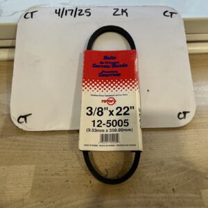 Rotary Brand Replacement Belt 3/8" X 22" 12-5005