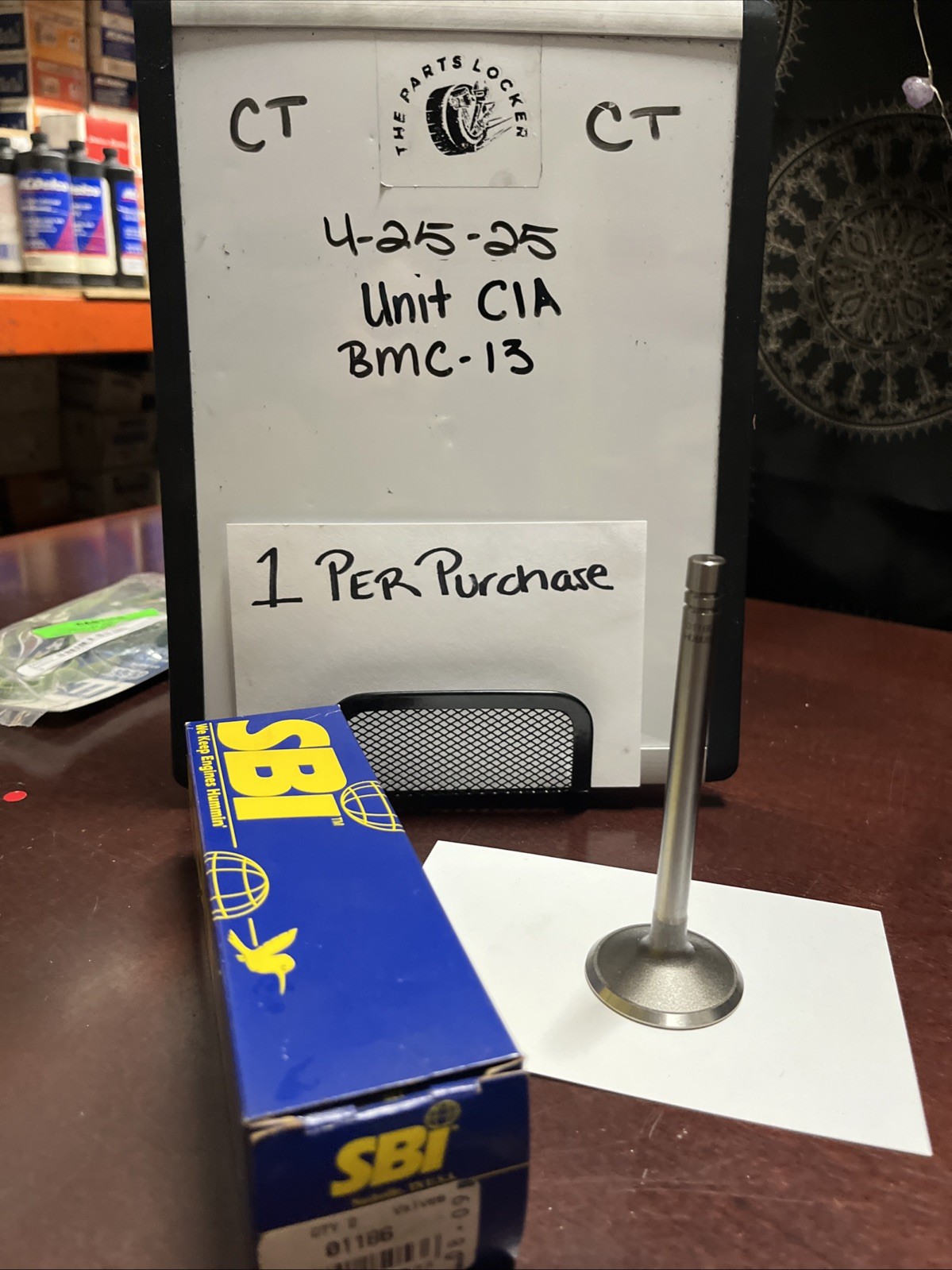 SBI 01186 Engine Exhaust Valves Sold Individually