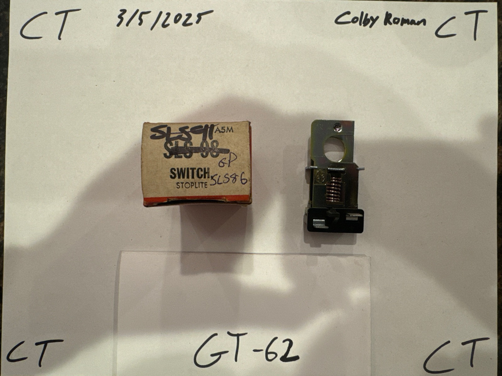 SLS98 Standard Motor Products Stop Light Switch SLS98 - Image 3