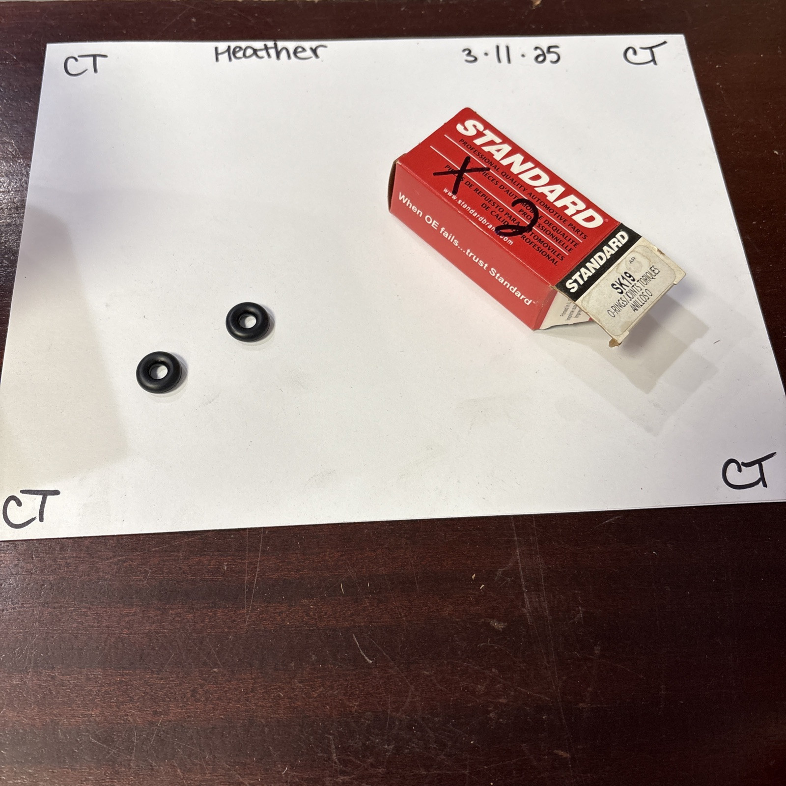 STANDARD SK19 O-Rings New