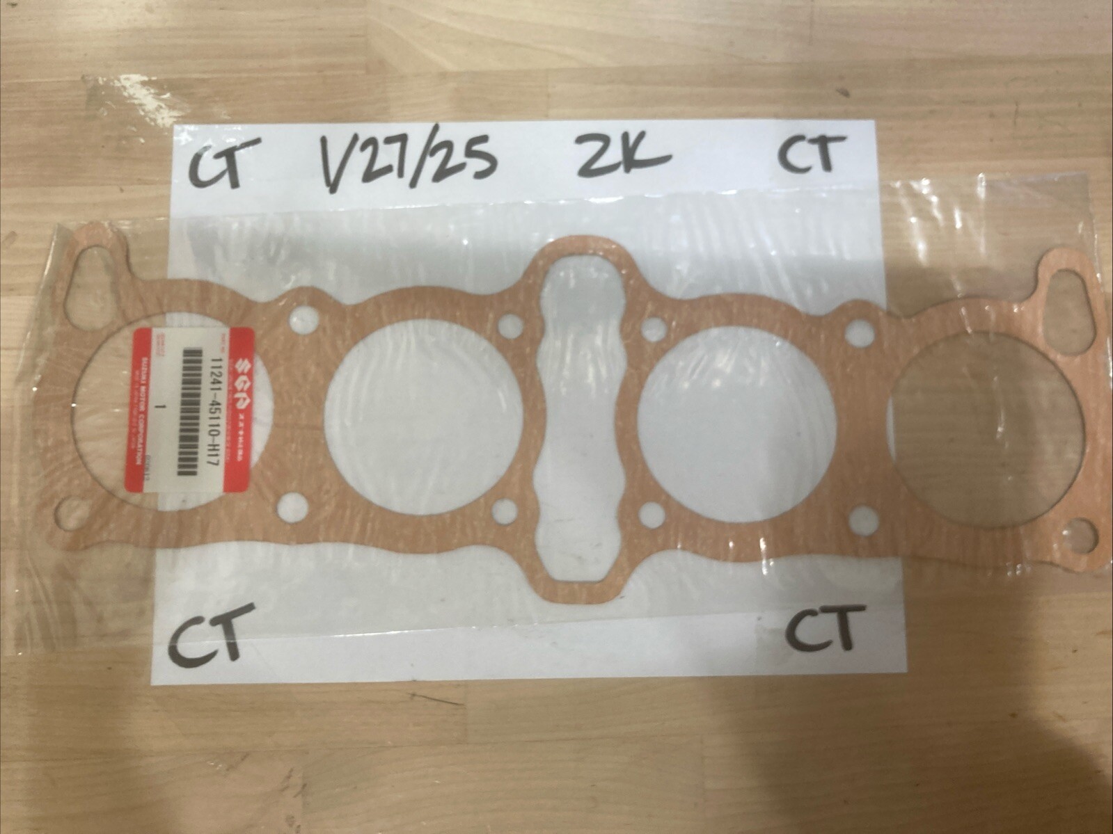 SUZUKI GS750 G GS850 CYLINDER BASE GASKET 11241-45110-H17 GENUINE JAPAN N.O.S