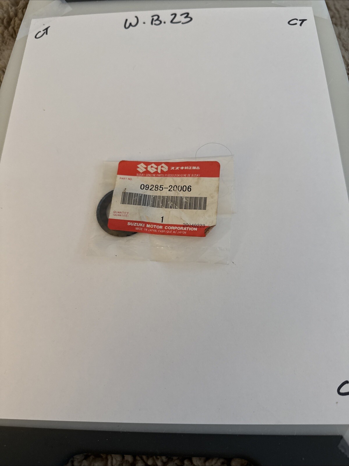 SUZUKI OIL SEAL 09285-20006