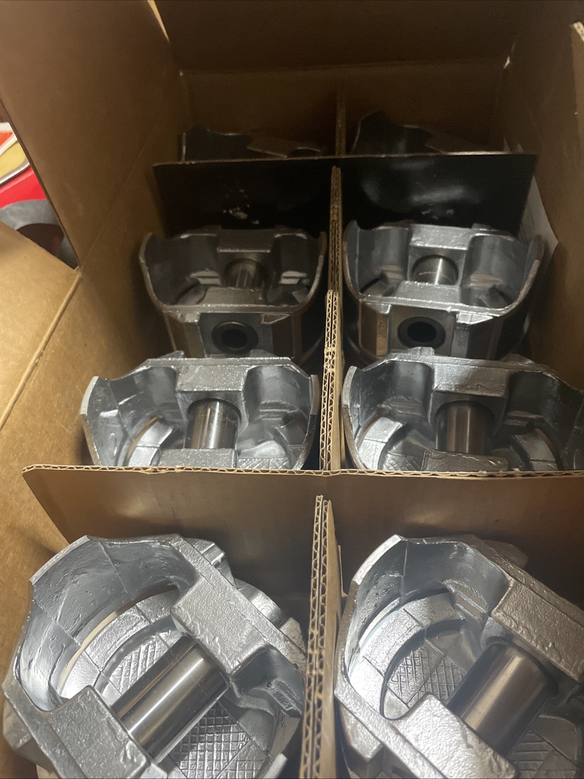 Sealed Power H535CP Pistons Hypereutectic Flat STD Bore Ford Set of 8 - Image 3