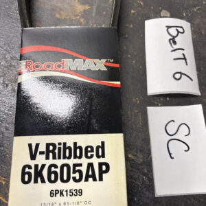 Serpentine Belt-Automotive V-Ribbed Belt (Standard) Roadmax 6K605AP