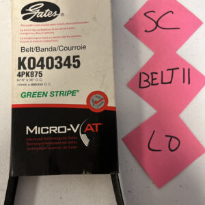 Serpentine Belt Premium OE Micro-V AT Belt Gates Standard Green Stripe K040345