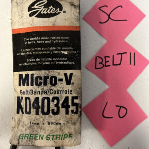 Serpentine Belt Premium OE Micro-V AT Belt Gates Standard K040345 NOS